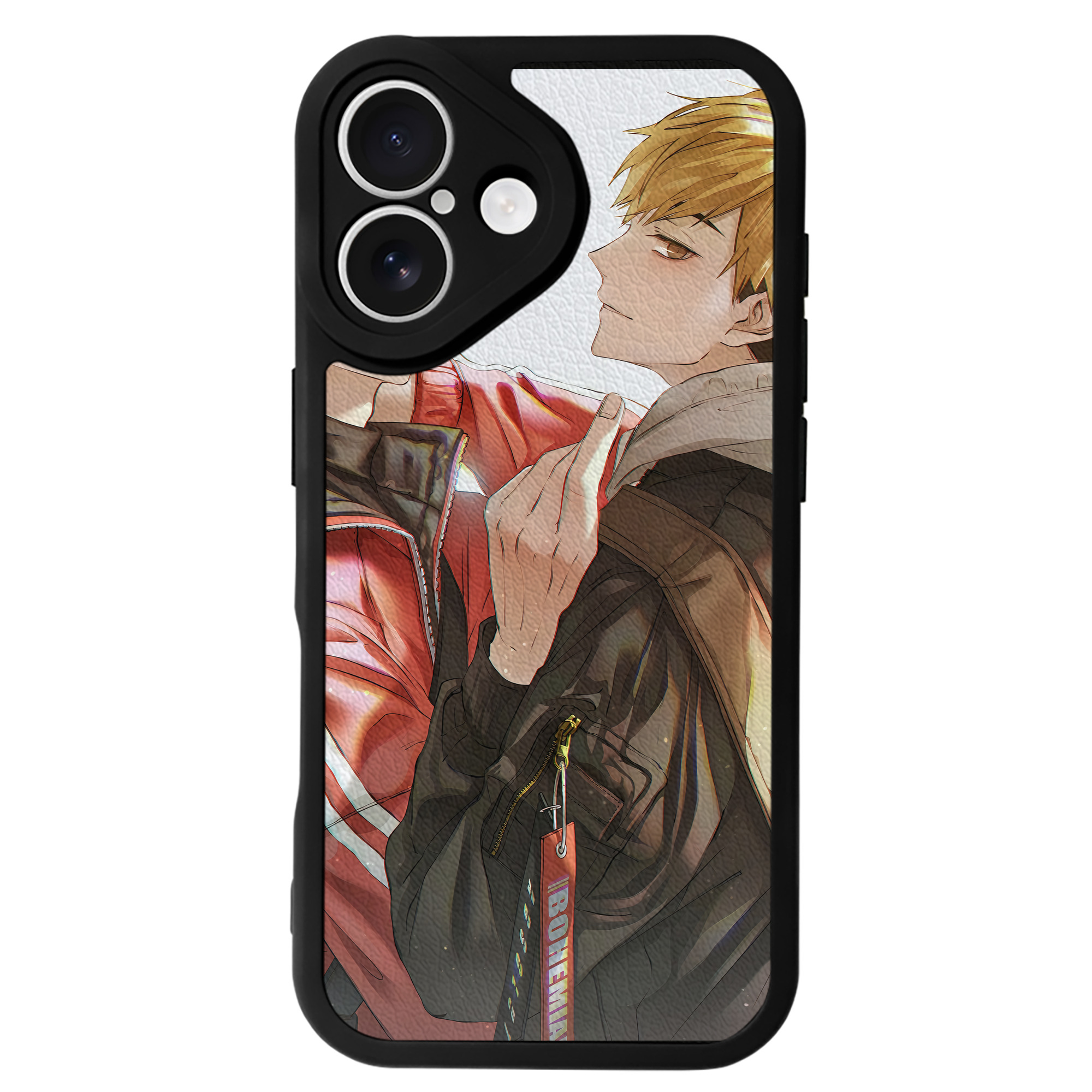 （画像用） ハイキュー!! Haikyu!! 【iPhone 16シリーズ対応】シリコンスマホケース（レザー調） 材質：シリコン